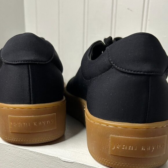 Jenni Kayne Platform Skater Sneakers Black Lace Up Size 11 US Neoprene - Picture 4 of 7